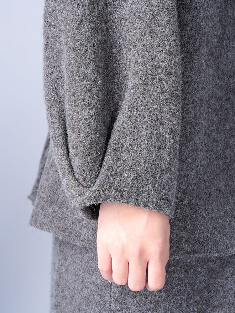 ラウンドネックニットスカートセット