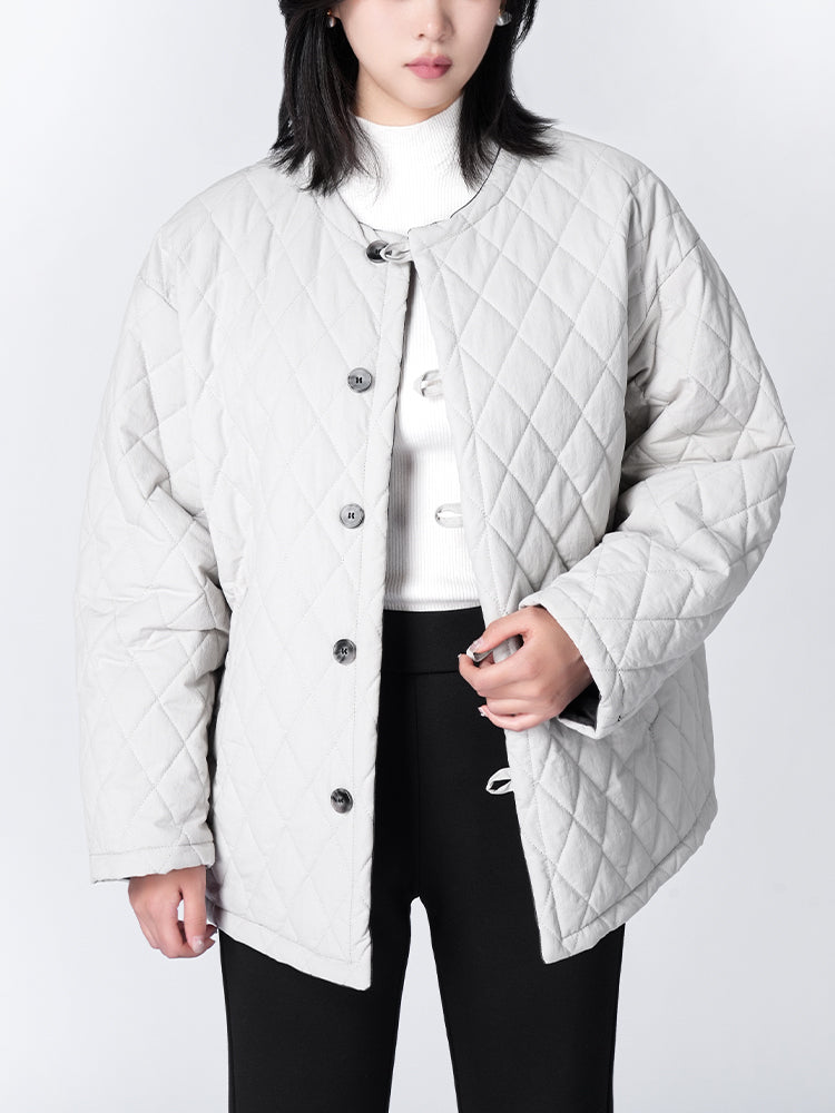 リバシブルキルティングコート