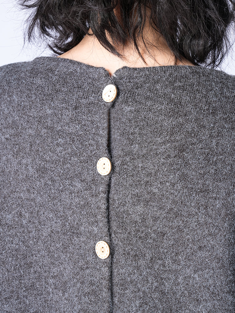 ラウンドネックニットスカートセット