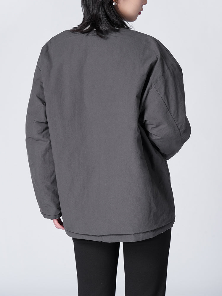 リバシブルキルティングコート