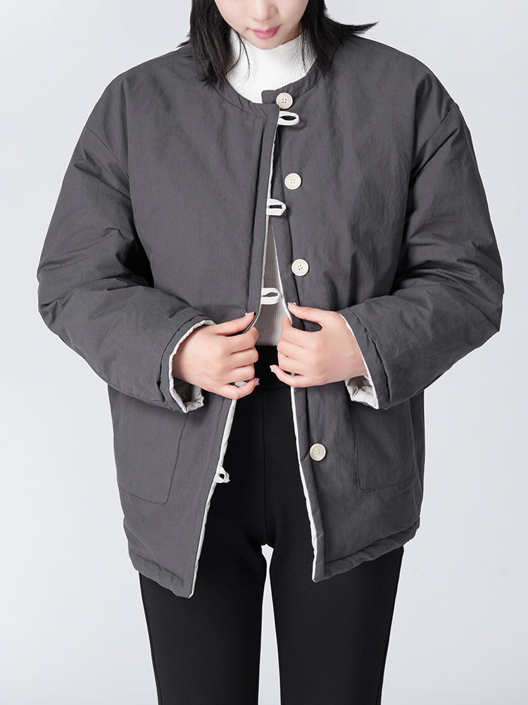 リバシブルキルティングコート