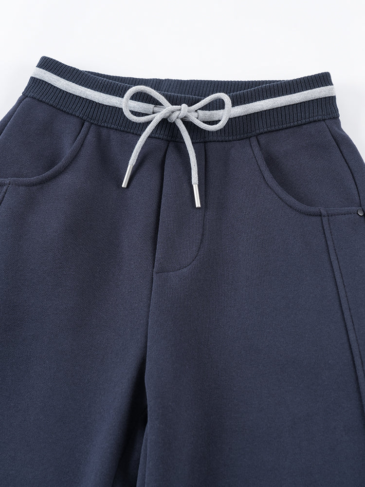 韓国風裏起毛ジャージーパンツ