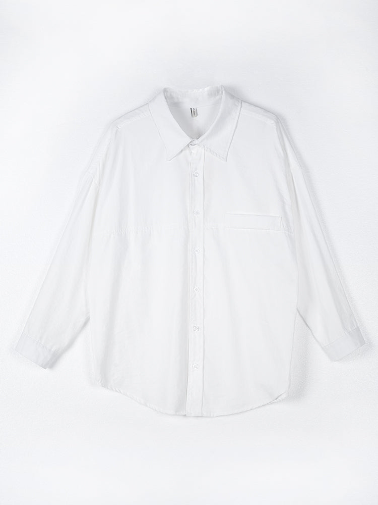 オーバーサイズロングスリーブシャツ