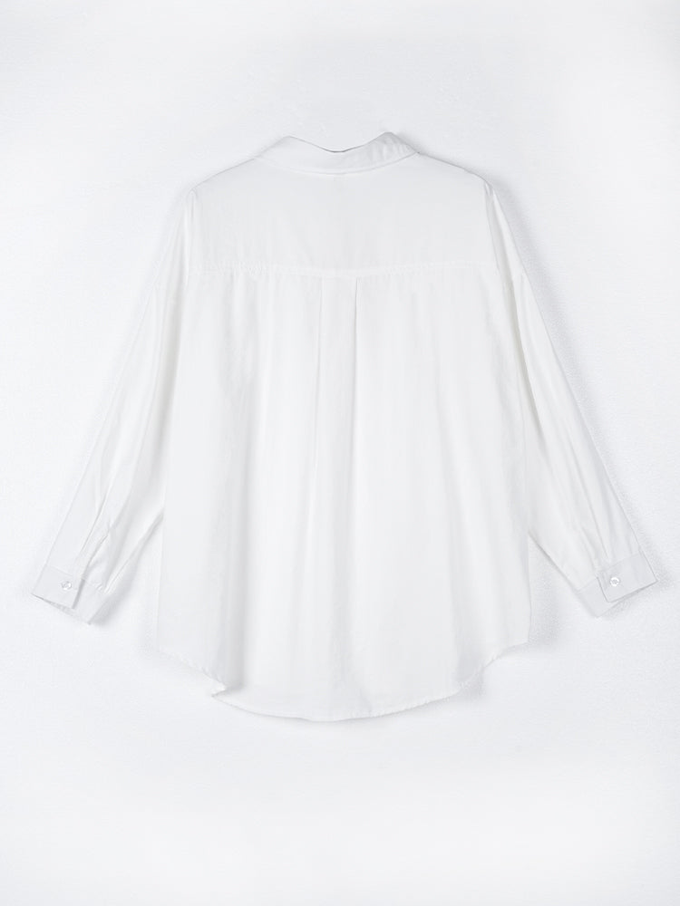 オーバーサイズロングスリーブシャツ