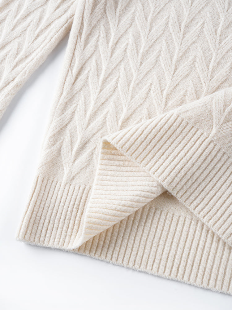 秋冬向け半ハイネックニット