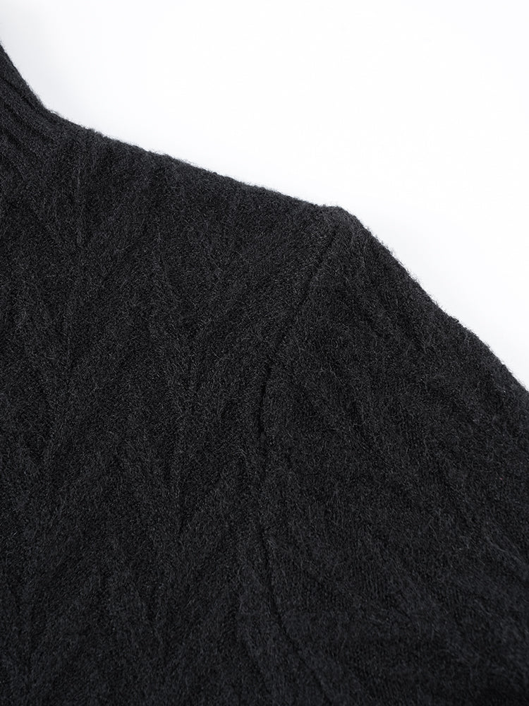 秋冬向け半ハイネックニット