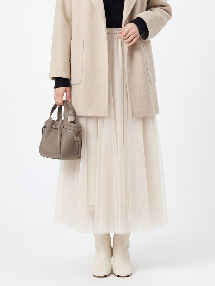 スリムチュールフレアスカート