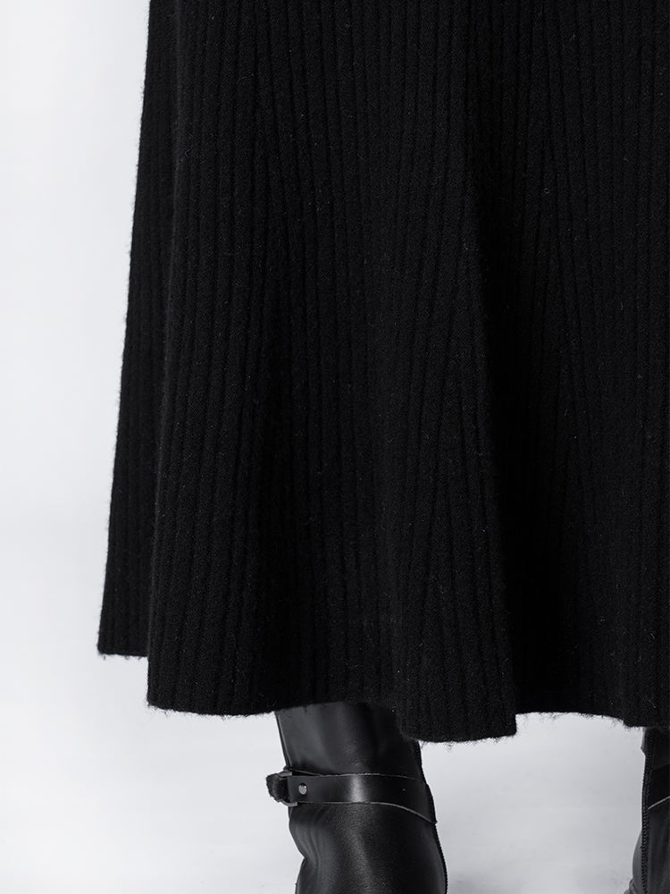 ウールハイウエストマーメイドスカート