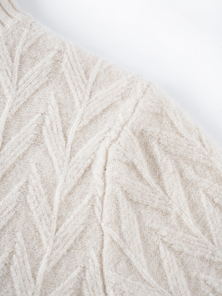 秋冬向け半ハイネックニット