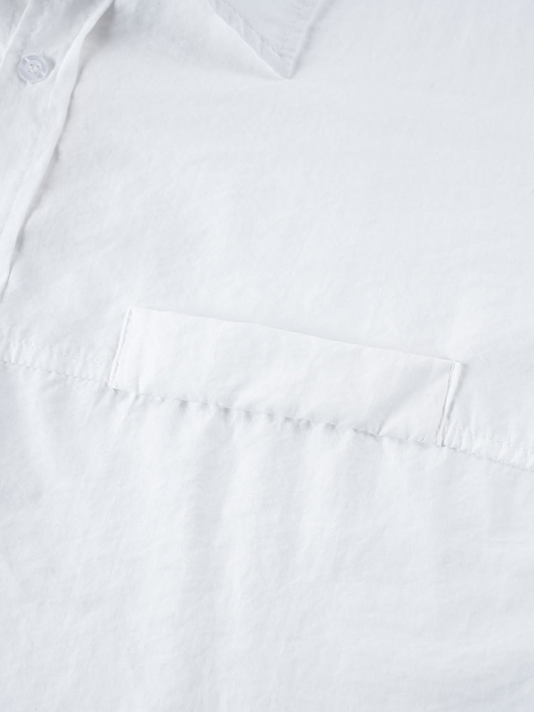 オーバーサイズロングスリーブシャツ