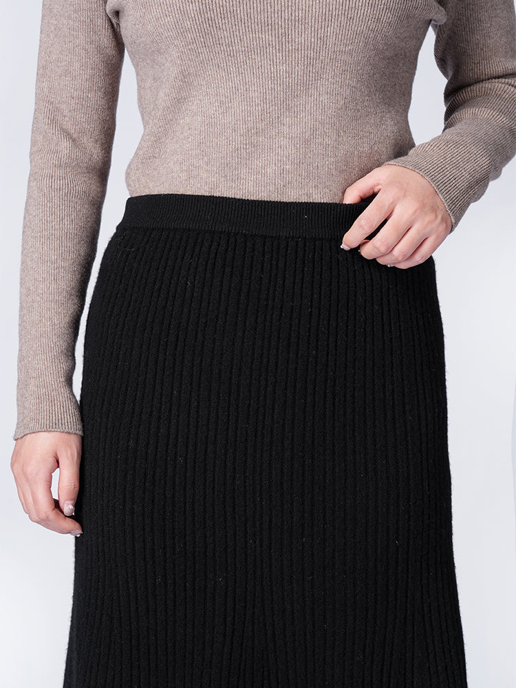 ウールハイウエストマーメイドスカート