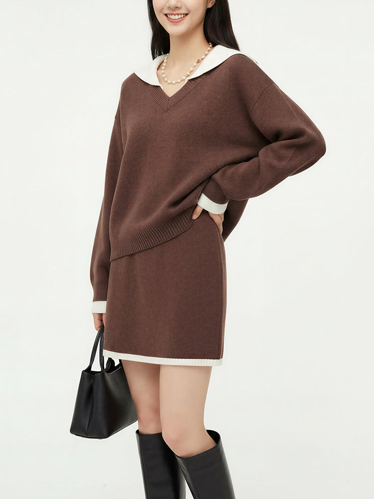 ニットワンピースセットアップ