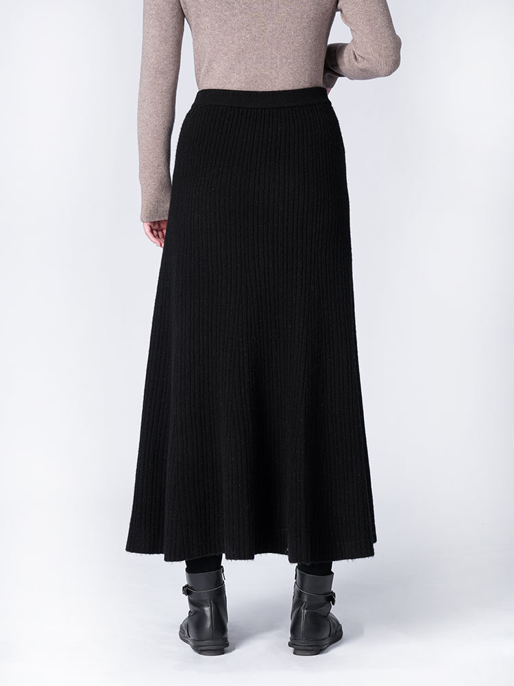 ウールハイウエストマーメイドスカート