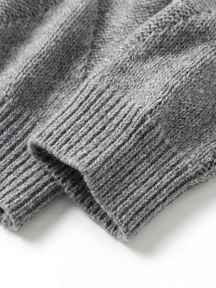 ウールオフショルダーゆったりニット