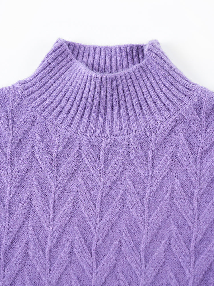 秋冬向け半ハイネックニット