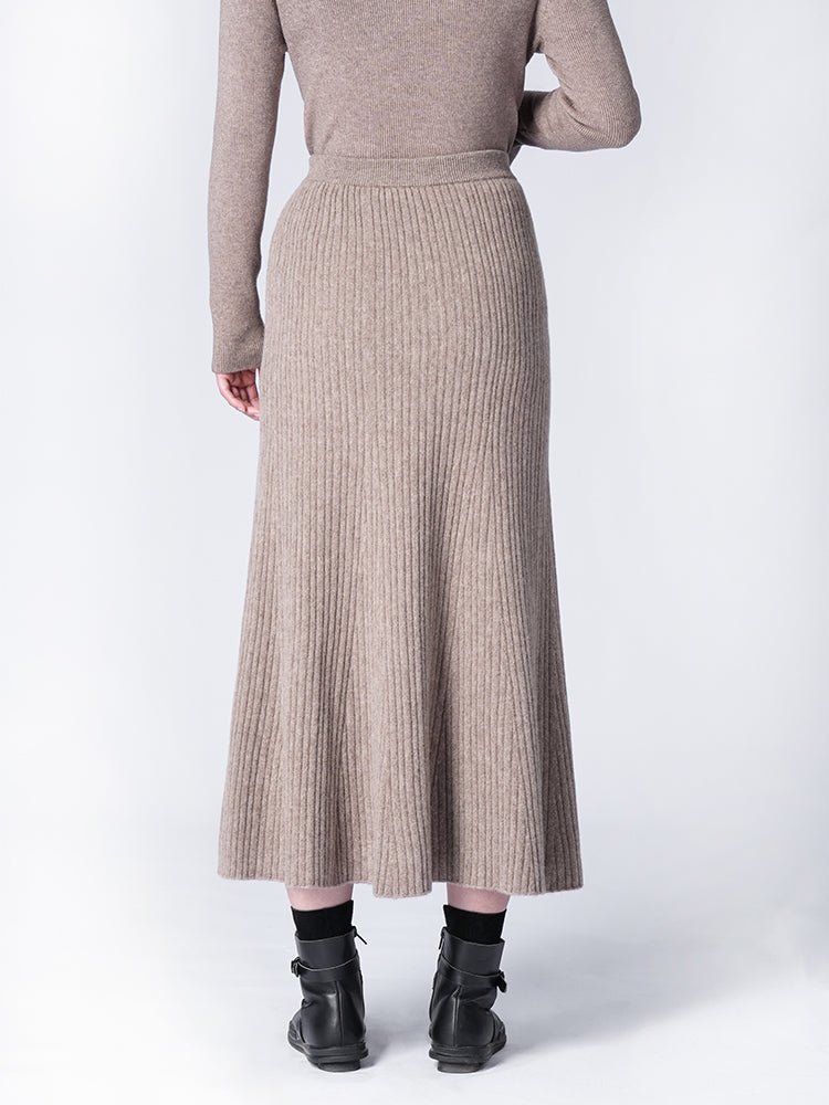 ウールハイウエストマーメイドスカート