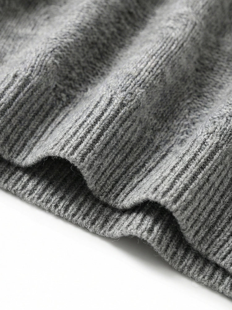 ウールオフショルダーゆったりニット