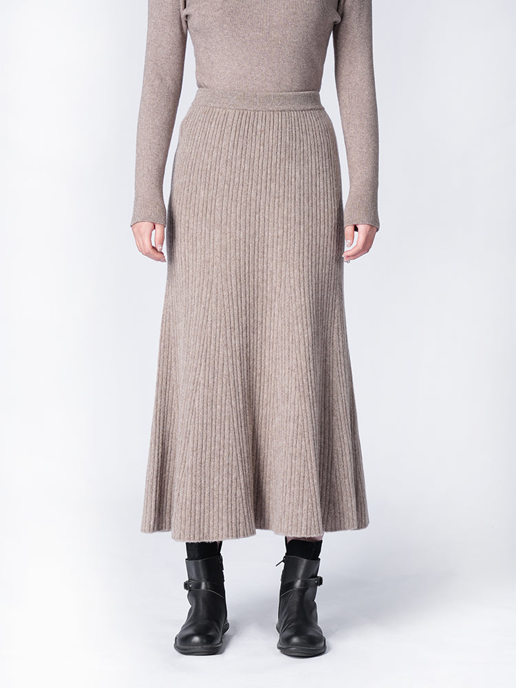 ウールハイウエストマーメイドスカート