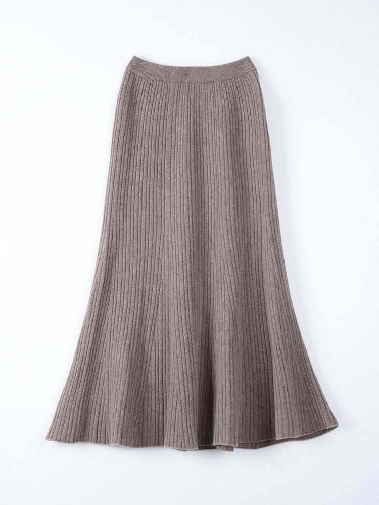 ウールハイウエストマーメイドスカート