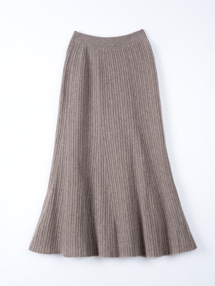 ウールハイウエストマーメイドスカート