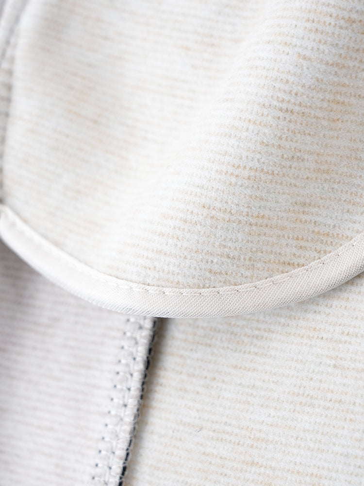 ウールシルク混糸厚手ワイドパンツ