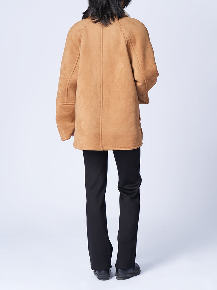 フランネル裏起毛ハイウエストパンツ