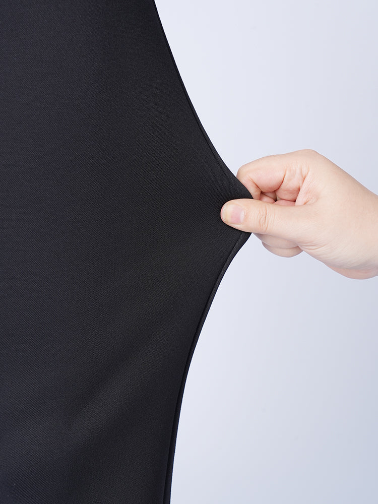 フランネル裏起毛ハイウエストパンツ