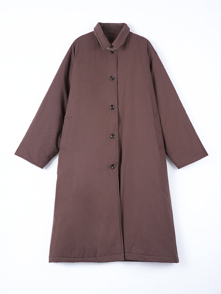 レディース ロング 綿入りコート