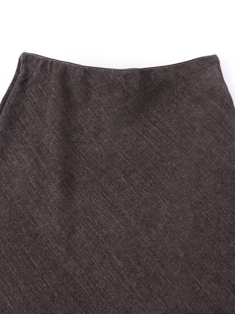 ツイルトイニット Aライン マーメイドスカート