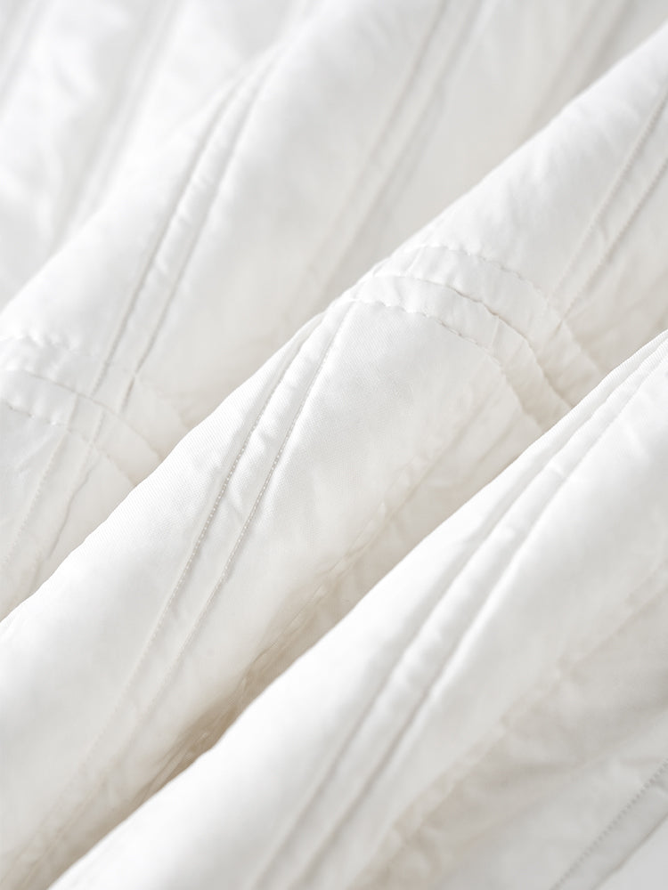 スタンドカラー 綿入りジャケット