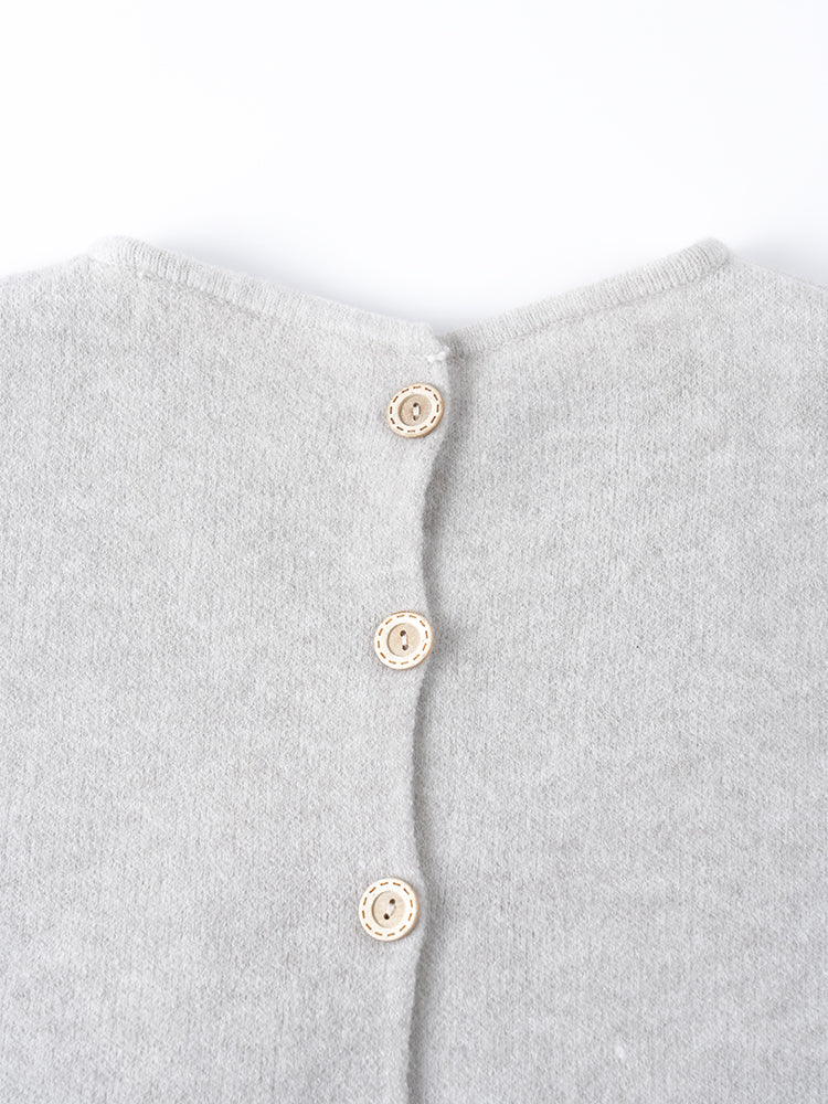 ラウンドネックニットスカートセット