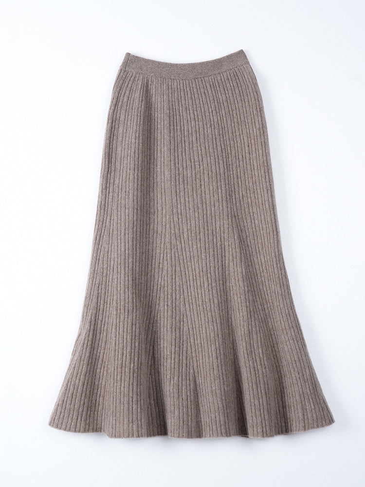 ウールハイウエストマーメイドスカート