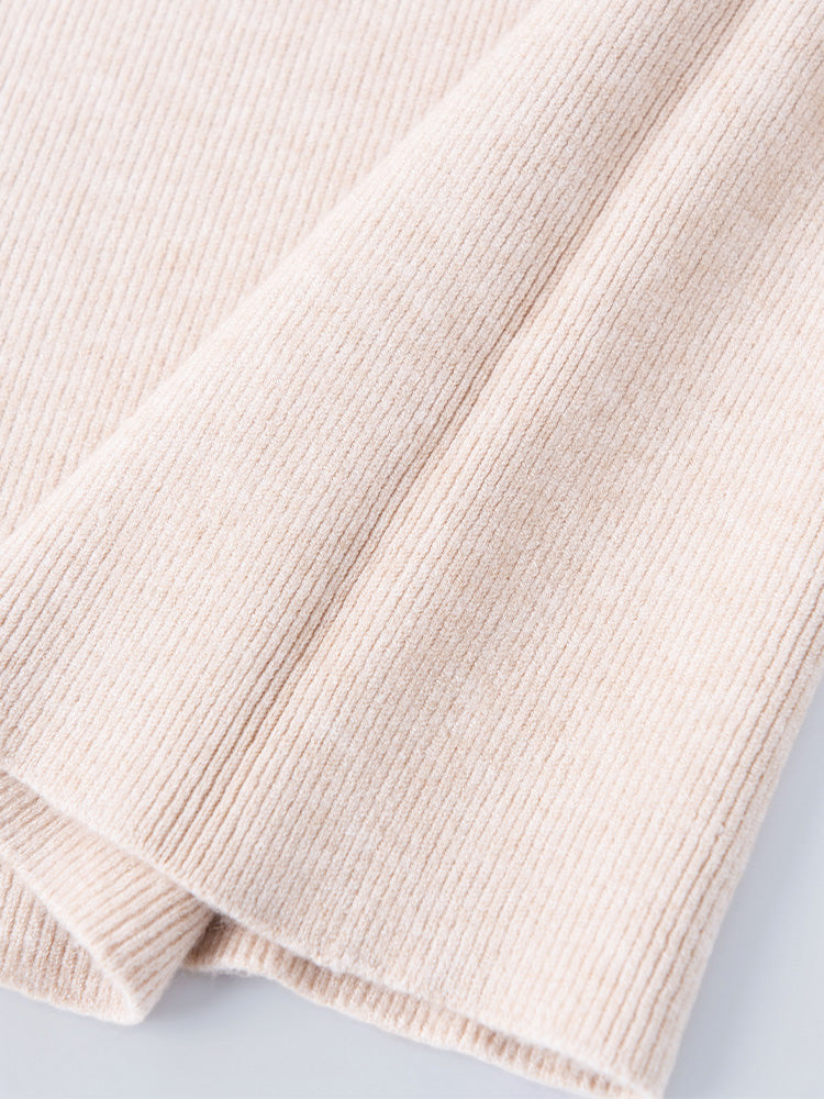 スリムニットカットソー