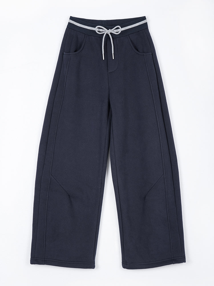 韓国風裏起毛ジャージーパンツ