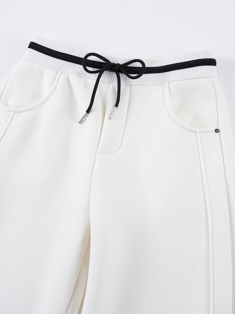 韓国風裏起毛ジャージーパンツ