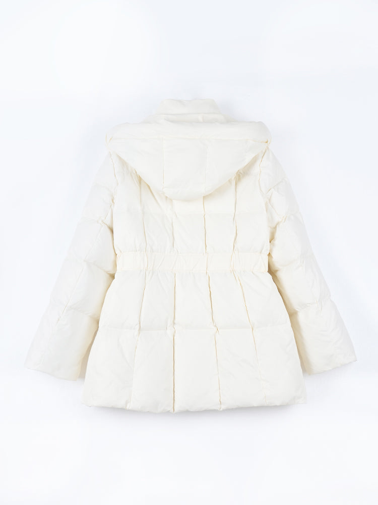 フード付きクビレメイクダウンジャケット