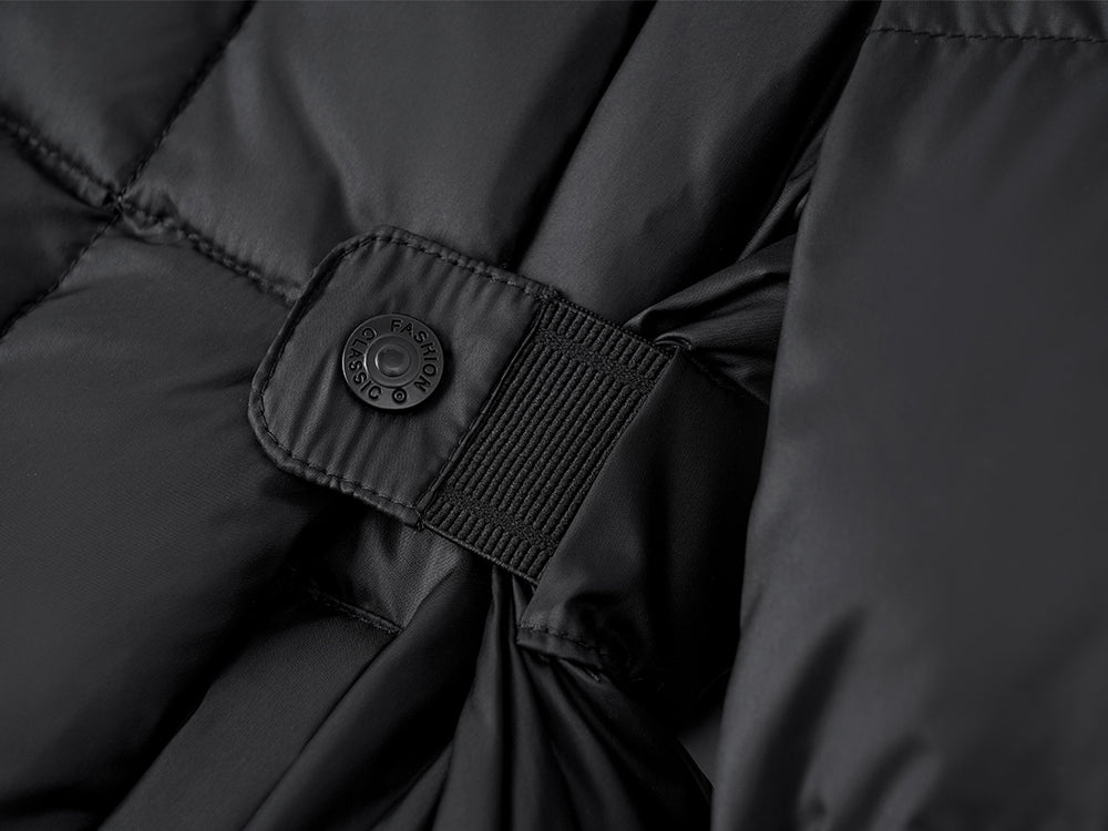 フード付きクビレメイクダウンジャケット