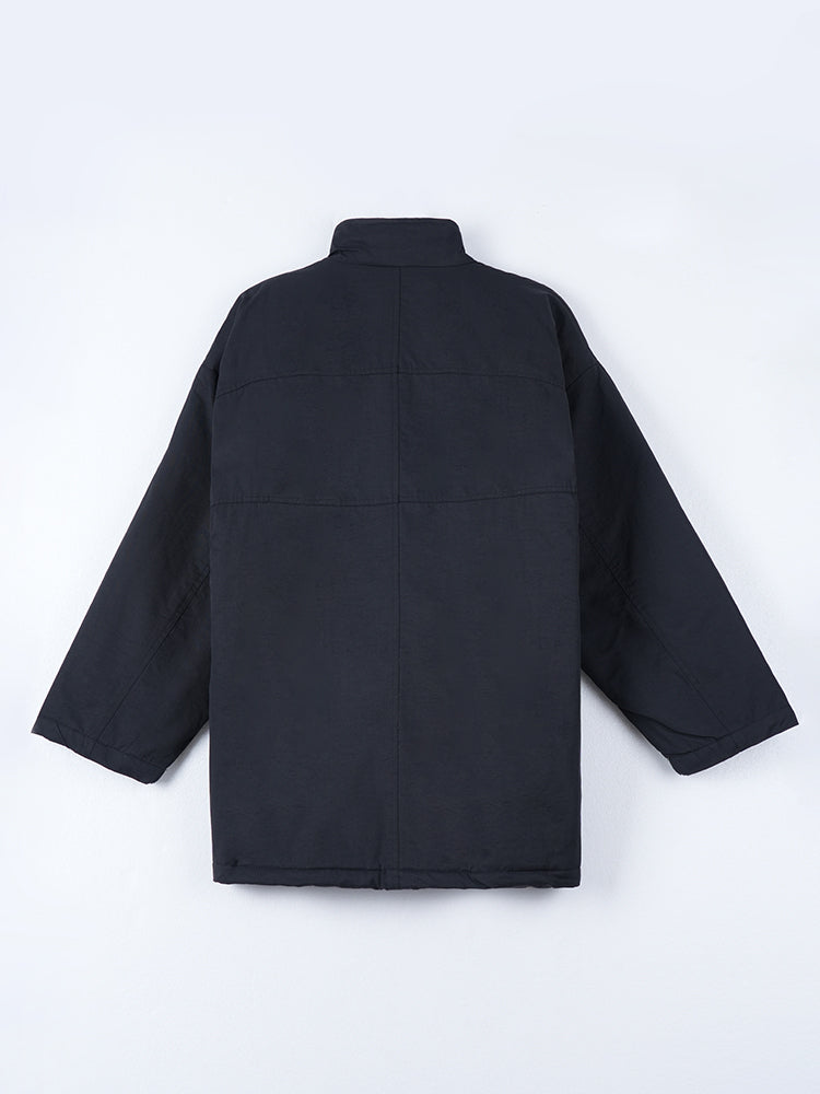 ミニマルデザイン中綿コ一ト