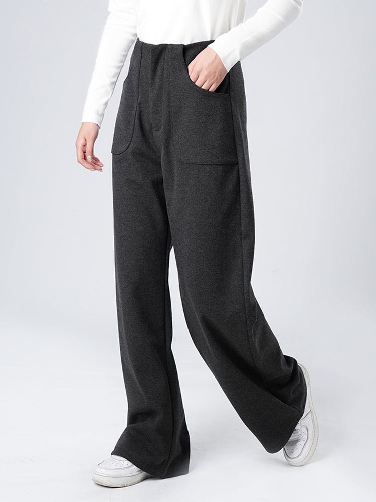 レディース秋冬ハイウエストワイドパンツ