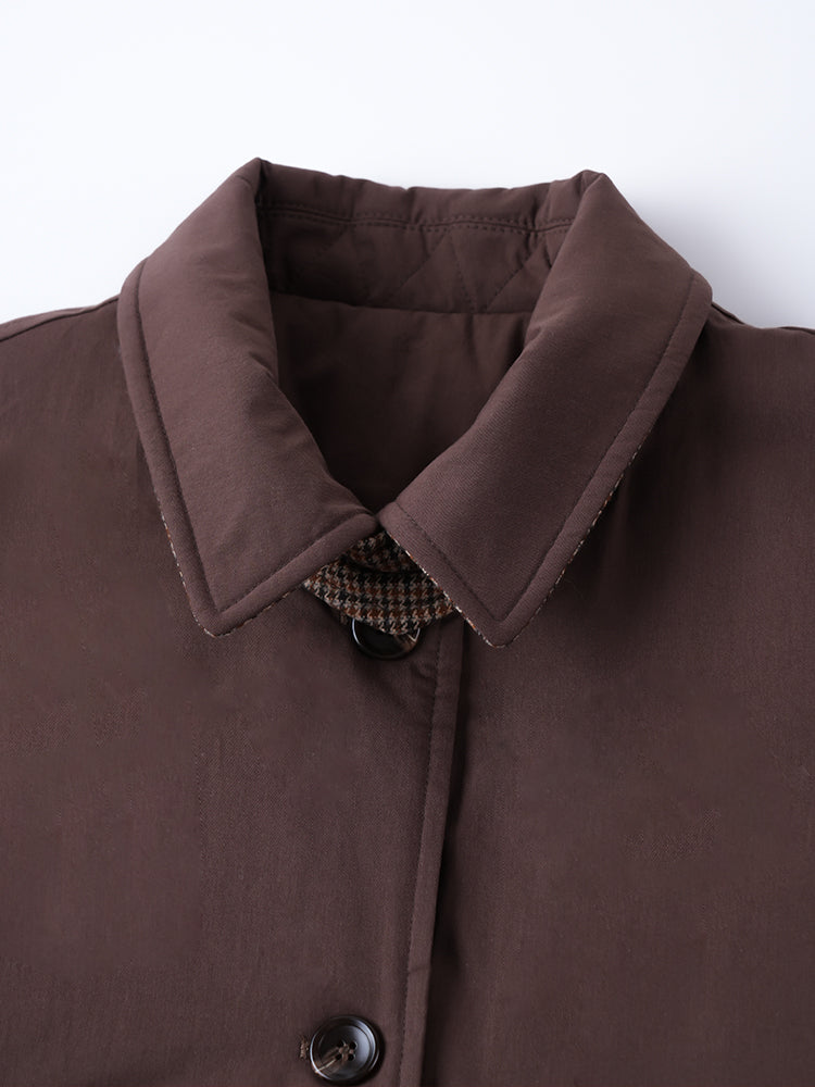 レディース ロング 綿入りコート