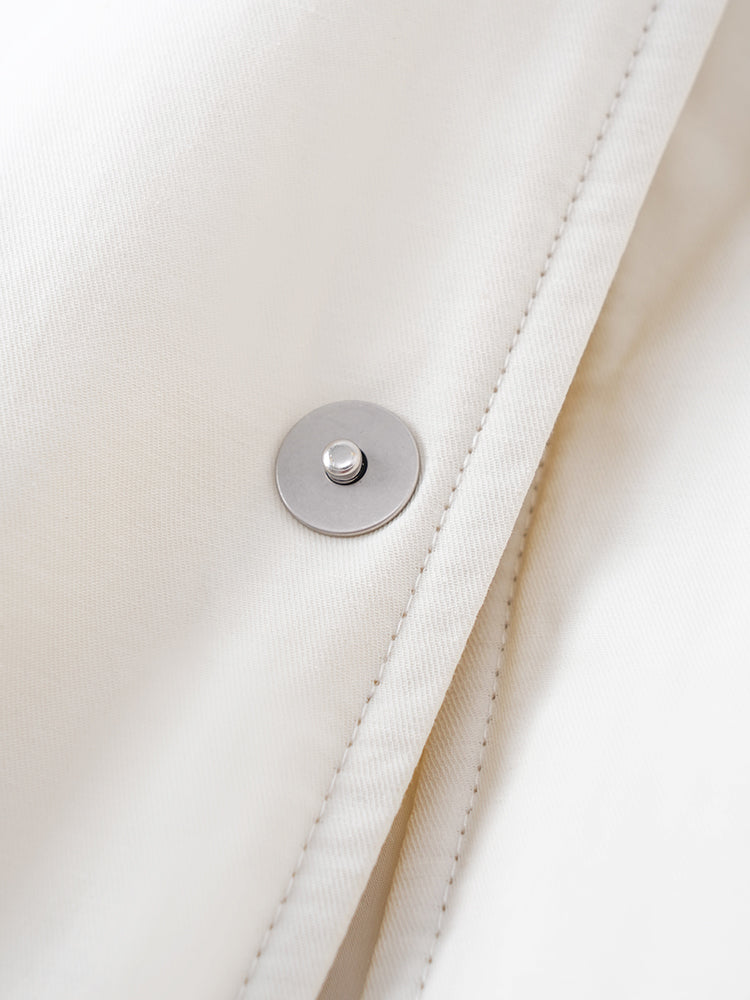 ミニマルデザイン中綿コ一ト