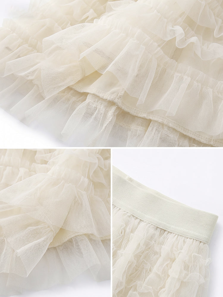 【ボリュームティアードスカート】 軽量で着心地抜群 洗濯機 OK 型崩れしにくい コーデしやすい万能スカート