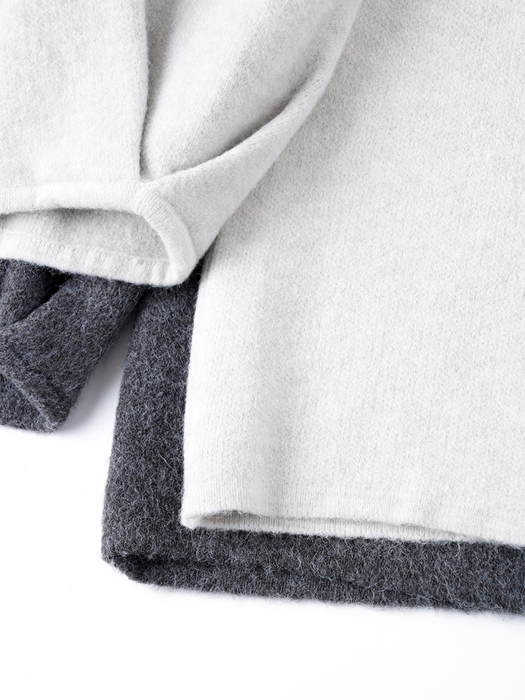 ラウンドネックニットスカートセット