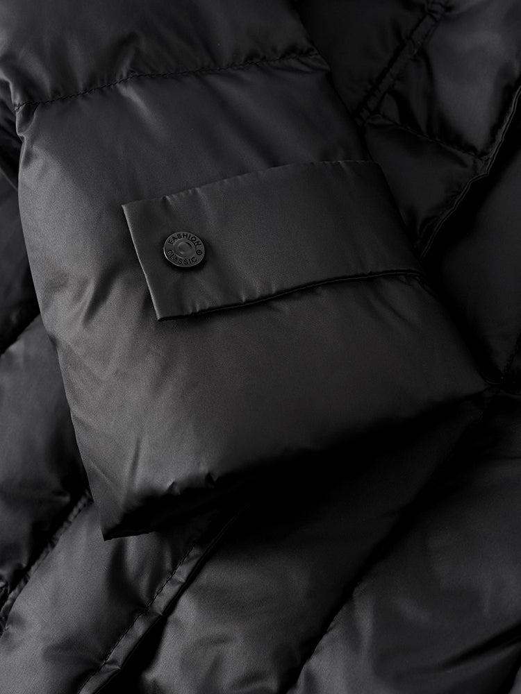 フード付きクビレメイクダウンジャケット