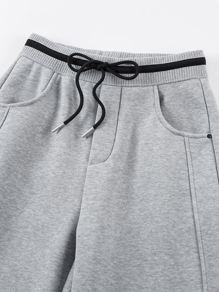 韓国風裏起毛ジャージーパンツ