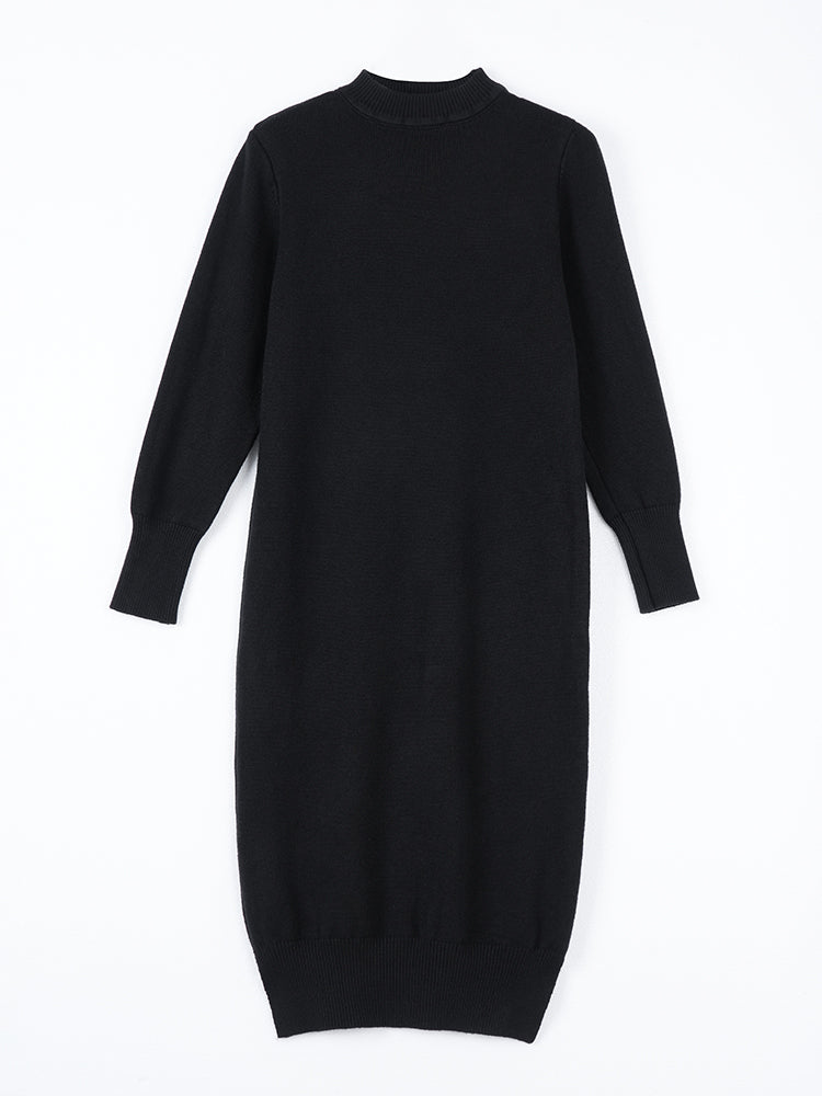 秋冬定番ルーズシルエット ニットワンピース