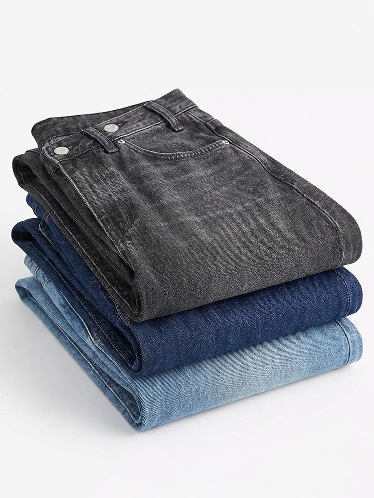 【 タイム限定 さらに20%OFF！！！】斜めボタンワイドデニム｜個性的な斜めデザインでウエストすっきり オールシーズン対応【大きめサイズですので、ワンサイズ下をおすすめします】