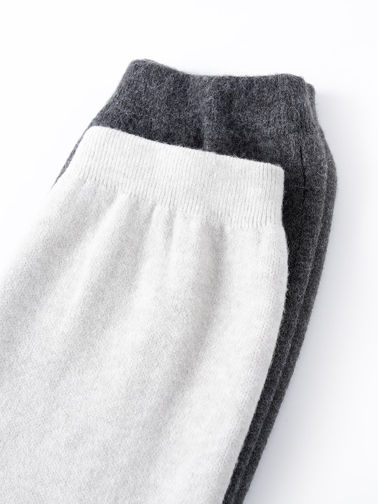 ラウンドネックニットスカートセット