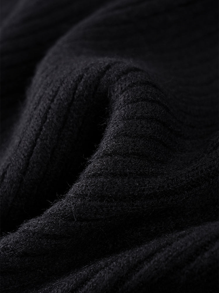 ゆったり アシンメトリー ニットベスト