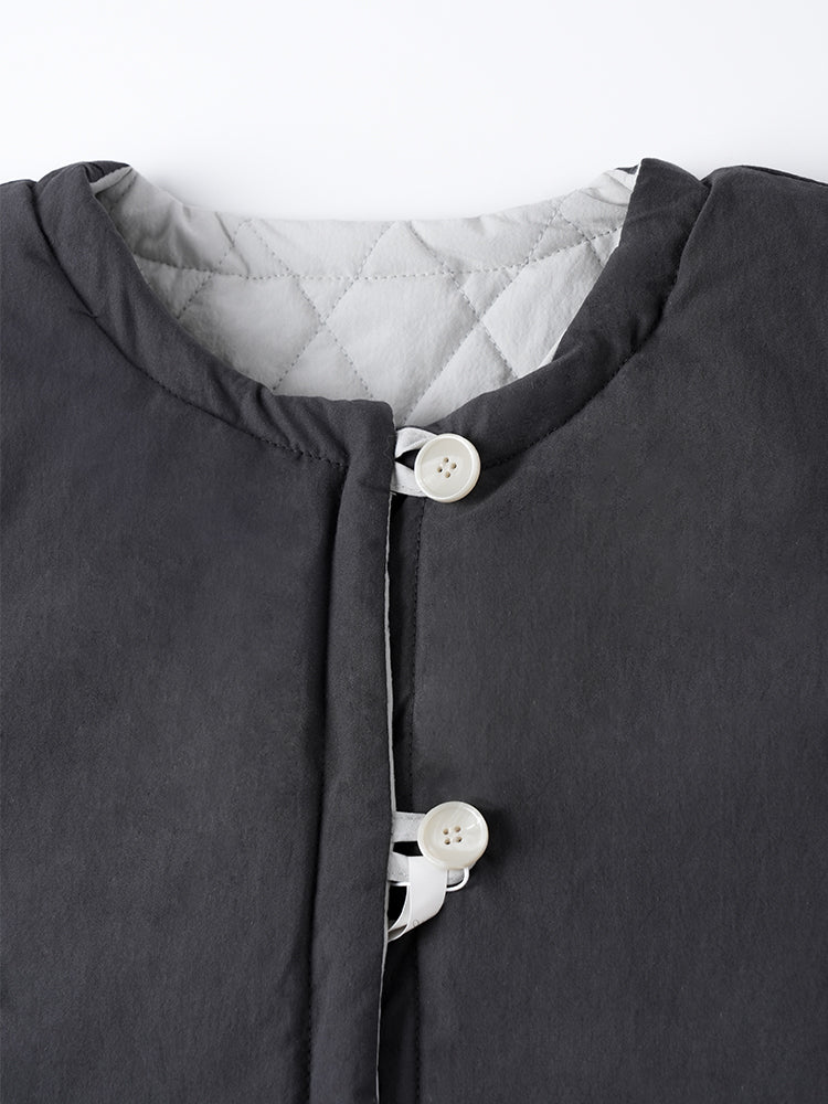 リバシブルキルティングコート